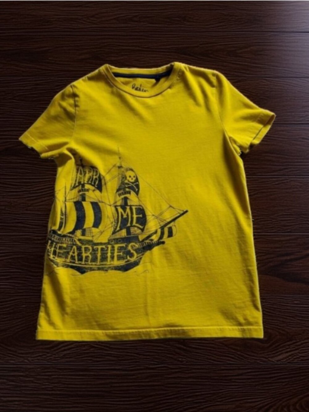 Mini Boden Pirate Ship Tee Shirt - Size 11-12Y Boys